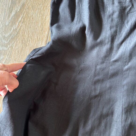 ASTR the label black linen blend fit and flare midi dress size small - Picture 8 of 11